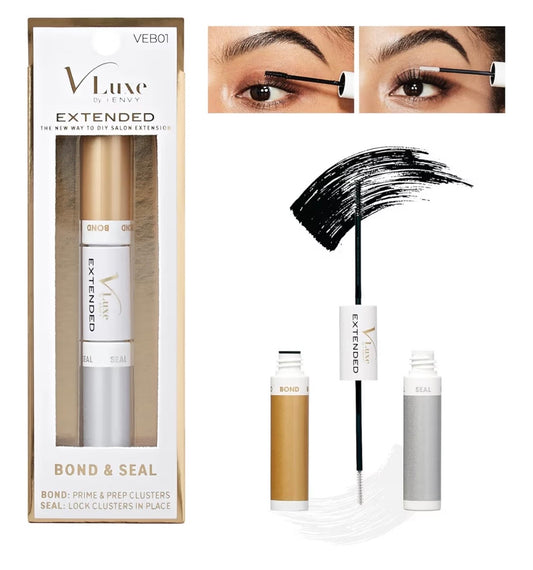 VLuxe DIY Eyelash Extension Bond & Seal Lash Adhesive (Black 0.29oz)