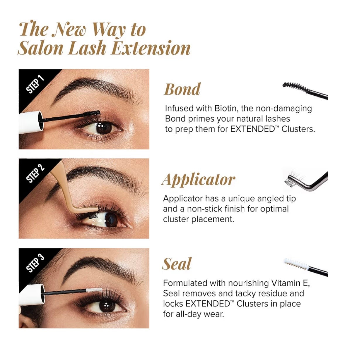 VLuxe DIY Eyelash Extension Bond & Seal Lash Adhesive (Black 0.29oz)