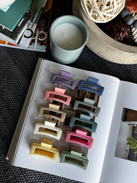 Frosting Company - Small Hair Claw Clips - Multicolored Set