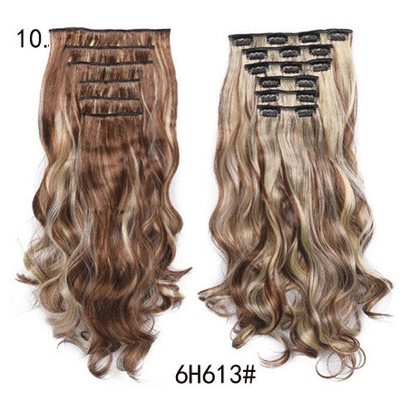 Long Curly Wavy Hair 16 Clip In Hair Extension