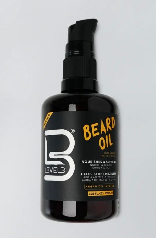 L3VEL3 Argan Beard Oil (3.38 OZ)