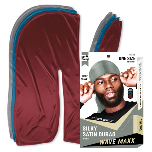 Mr. Durag Wave Maxx Silky Satin Durag, 1 Count, Assorted 1