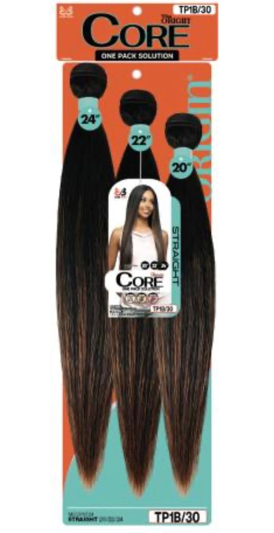 Bobbi Boss Miss Origin CORE 3PCS Synthetic Weaving Hair STRAIGHT 20"/22"/24"