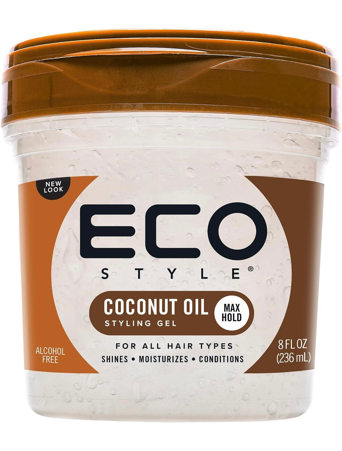 Eco Style Coconut Oil Gel, Max Hold 8 oz