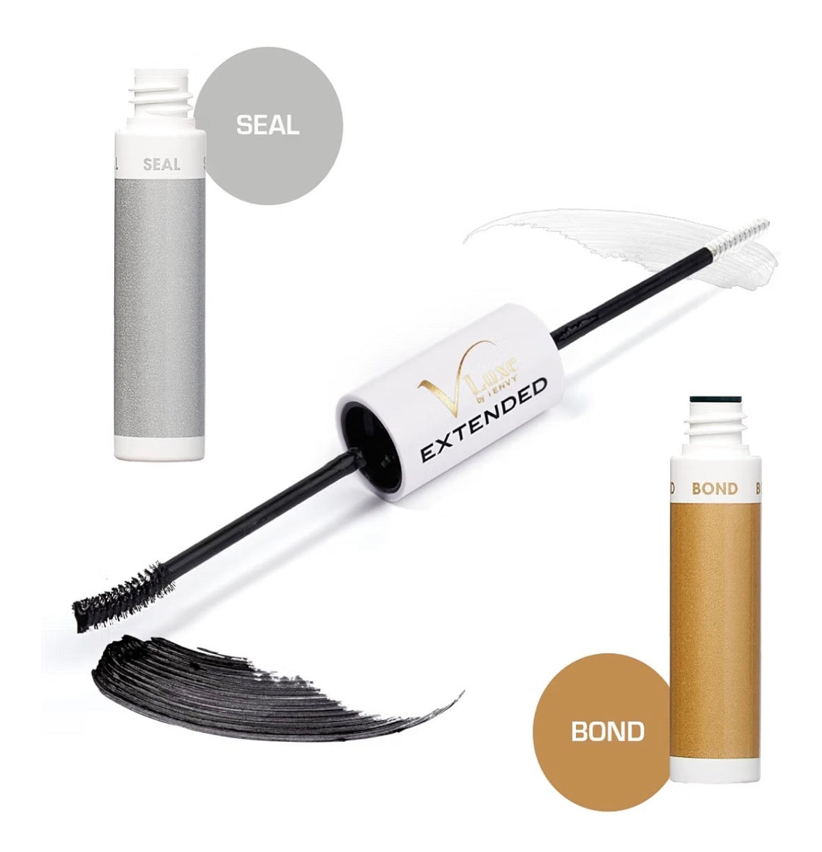 VLuxe DIY Eyelash Extension Bond & Seal Lash Adhesive (Black 0.29oz)