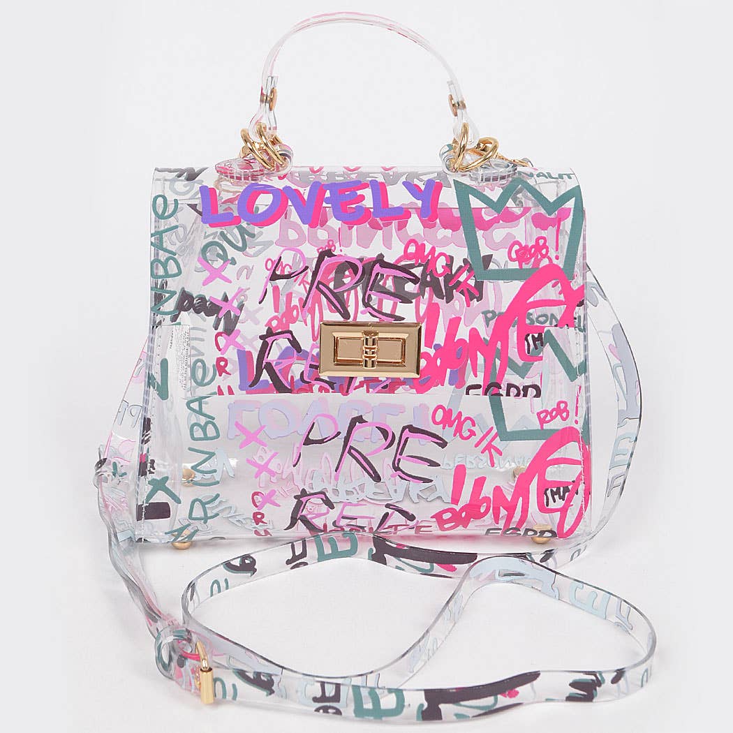 Graffiti Top Handle Bag
