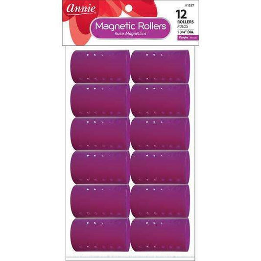 Magnetic Rollers 1 3/4In 12Ct Purple
