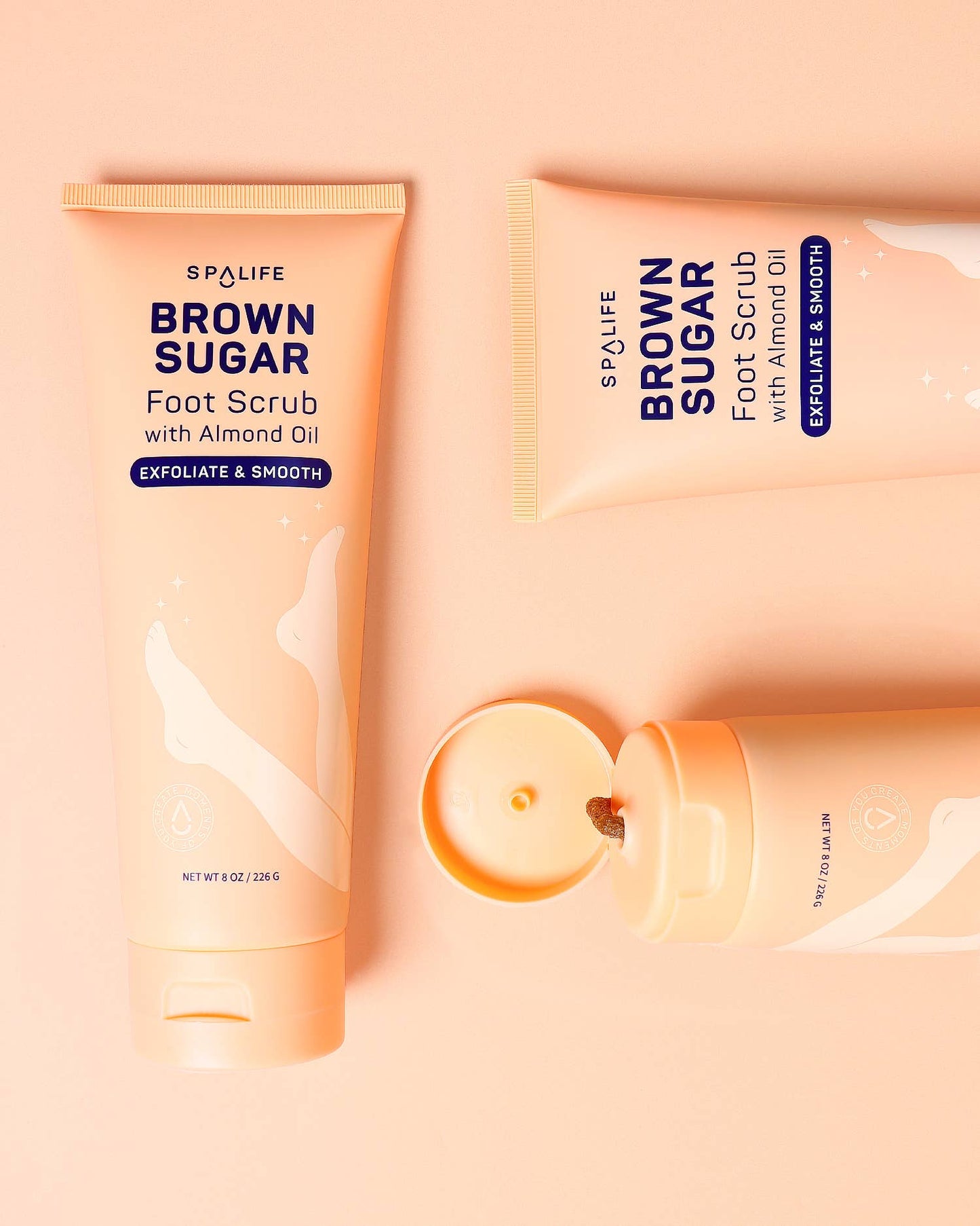 My Spa Life - Brown Sugar Exfoliating Foot Scrub  8.2 oz - Foot treatment