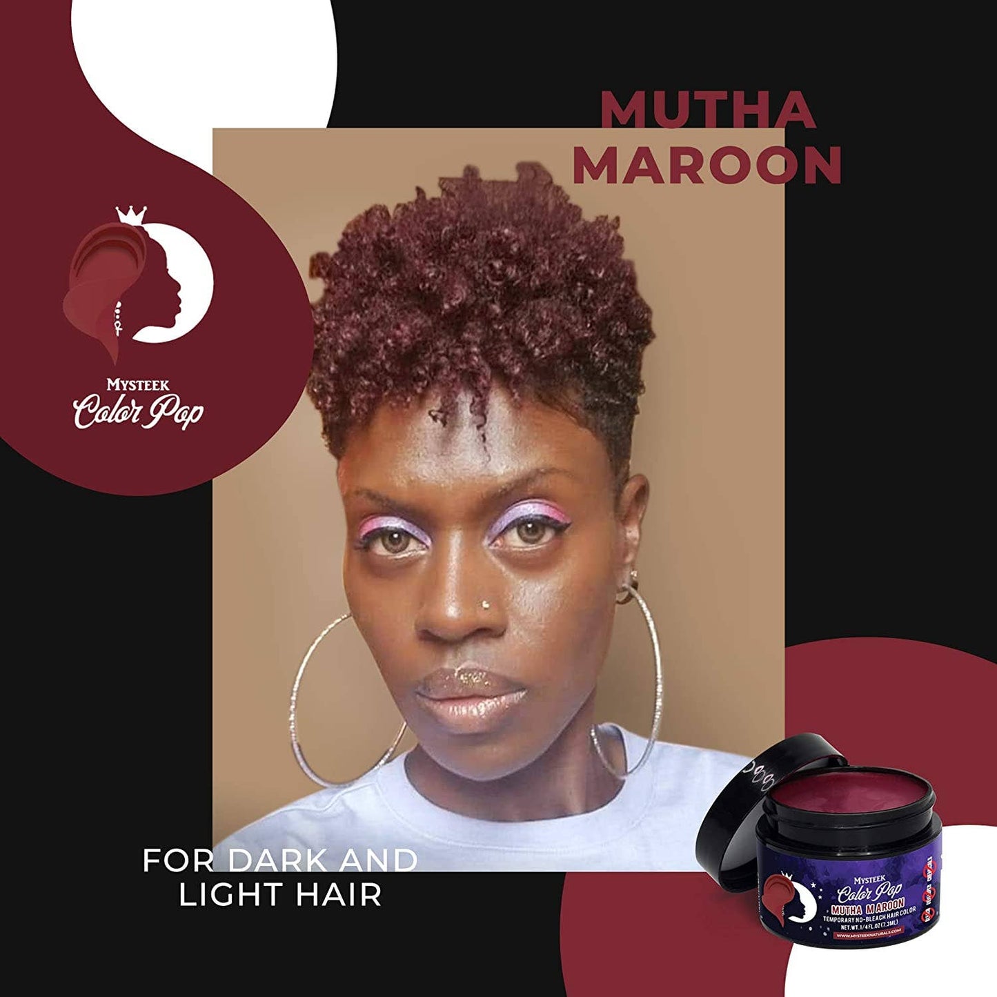 Mysteek Naturals Color Pop Mutha Maroon