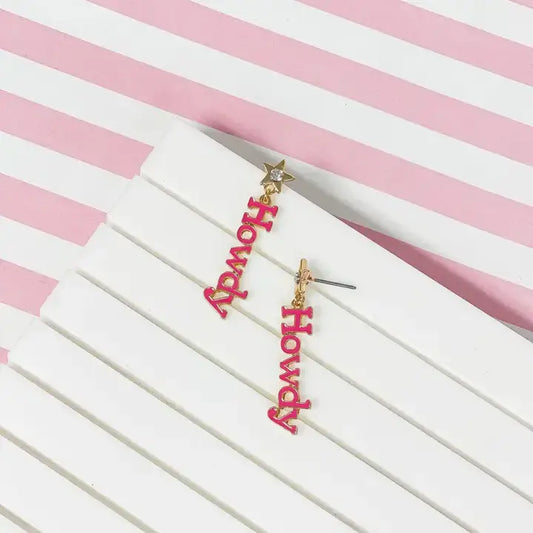 ‘Howdy' Star Dangle Earrings
