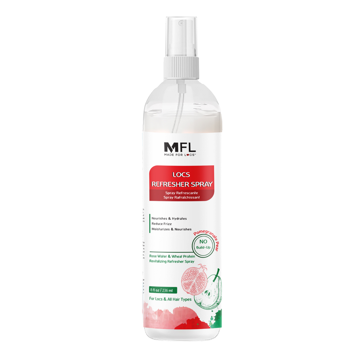Made For Locs - Locs Rose-Water Refresher Spray | 8 oz