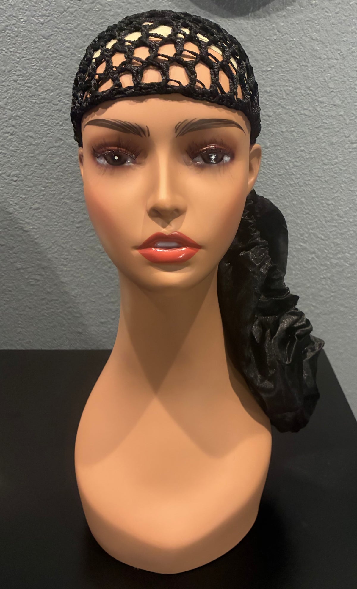 Wrap Cap & Head Bonnet (2 in 1 Attached Set)