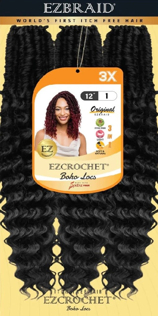 EZCROCHET Boho Locs 12” X3