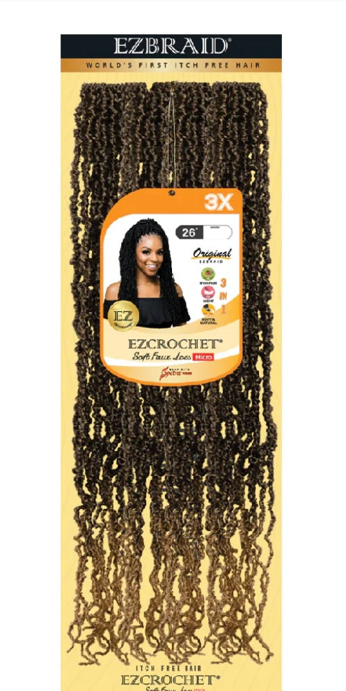 EZCROCHET Soft Faux Locs Micro 26" X3