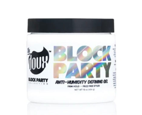 Doux-BLOCK PARTY ANTI-HUMIDITY
DEFINING GEL 16 OZ
