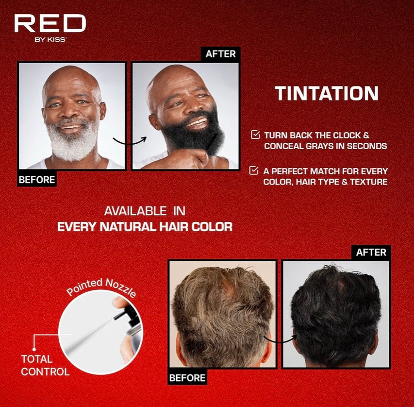 Kiss Tintation Temporary Color Spray Off Black 2.82OZ
