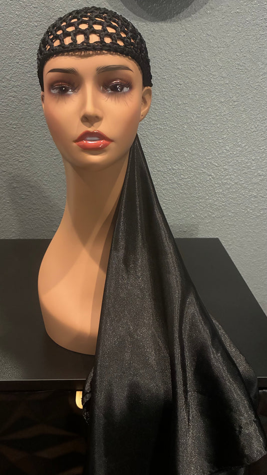 Wrap Cap & Head Scarf (2 in 1 Attached Set)