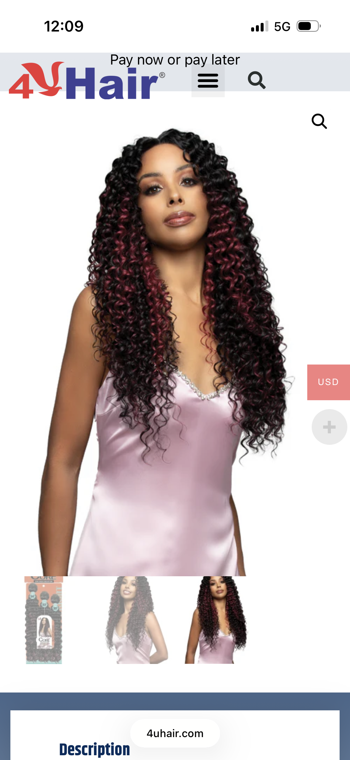 Bobbi Boss Miss Origin CORE 3PCS Synthetic Weaving Hair-DEEP WAVE 20"/22"/24"