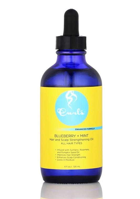 CURLS BEAUTY BRANDS - BLUEBERRY MINT HAIR & SCALP STRENGTHENING OIL