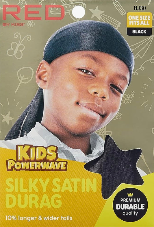 Red by Durags Kids Powerwave Silky Satin