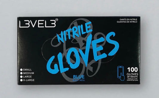 L3vel Nitrile Glove Blue Large 100ct