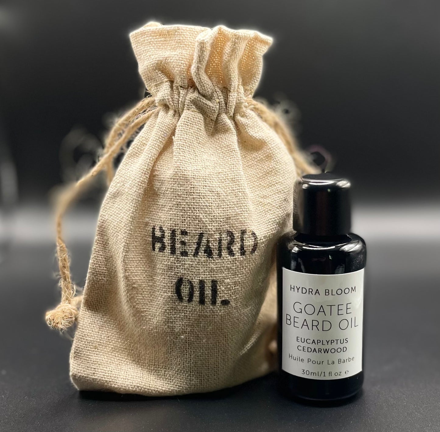 Lucy B's + Hydra Bloom-Mens Goatee & Beard Oil Eucalyptus