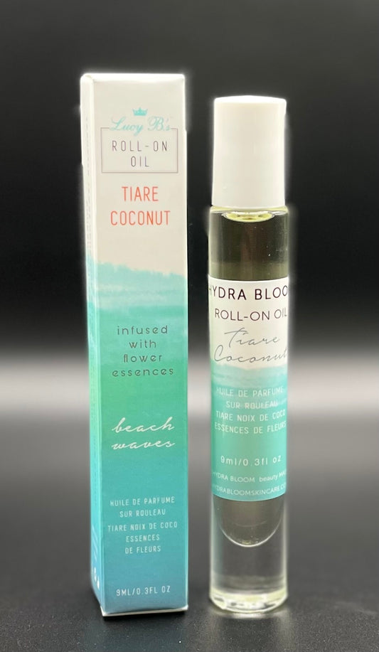 Lucy B's + Hydra Bloom-Tiare Coconut Beach Waves Roll On Oil