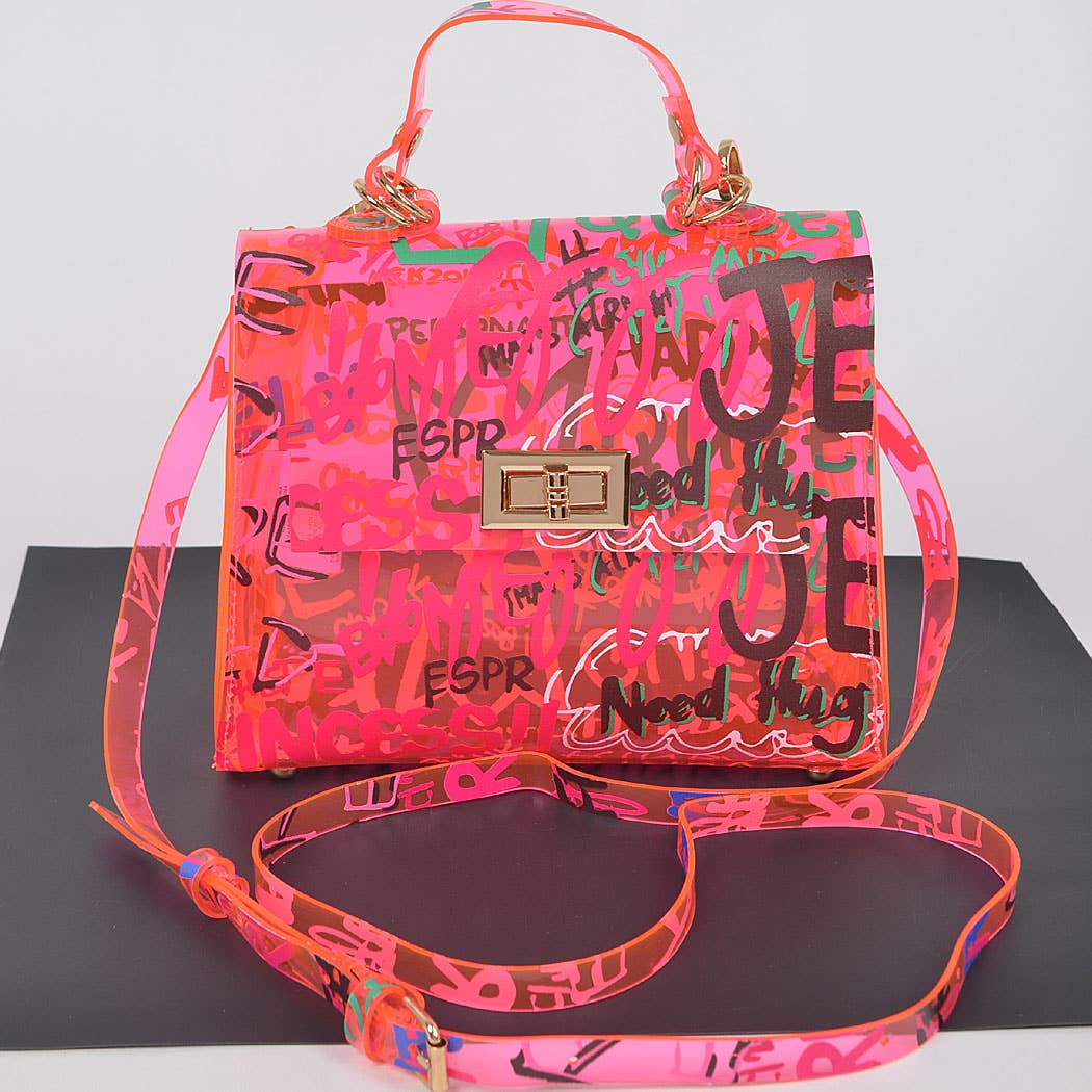 Graffiti Top Handle Bag