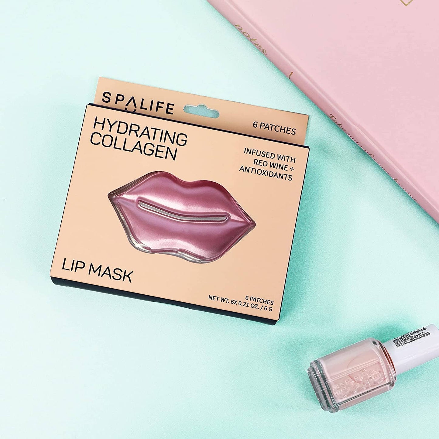 My Spa Life - Hydrating Collagen & Red Wine Hydrogel Lip Masks - 8 Pairs