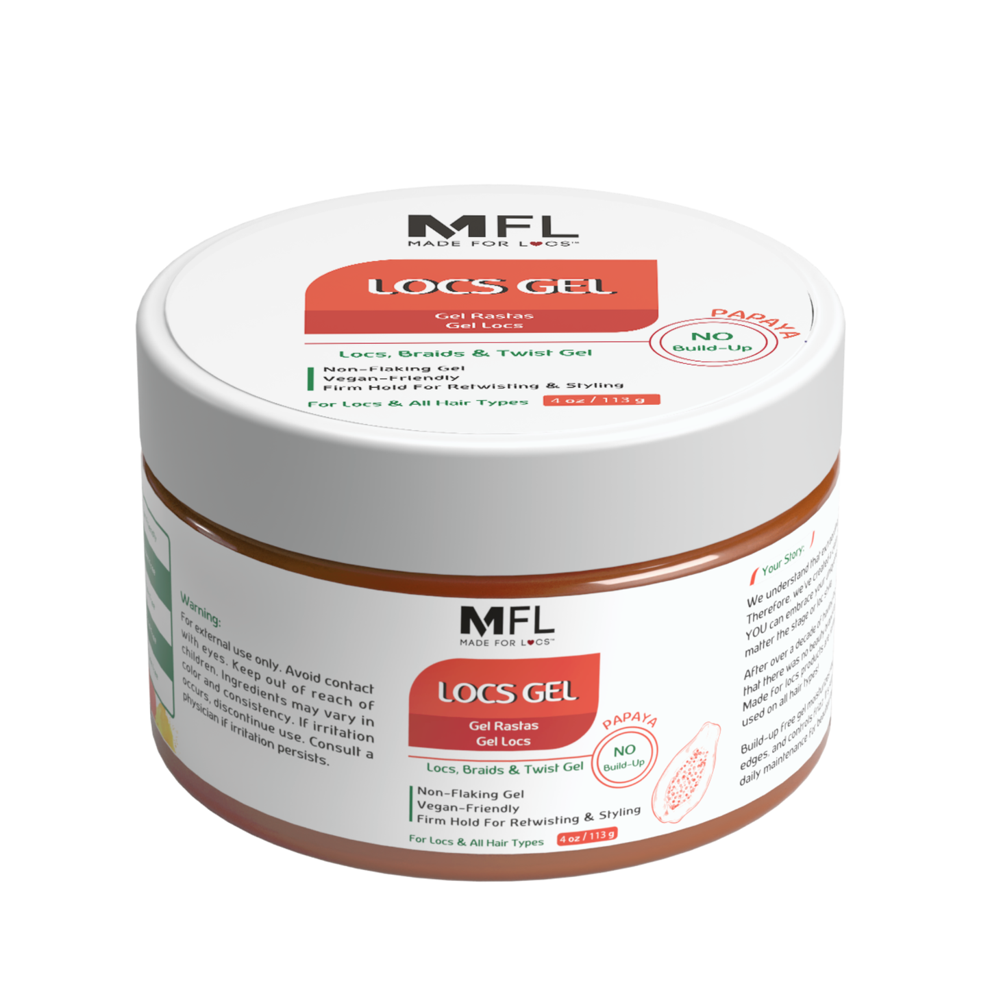 Made For Locs - Locs, Braids & Retwisting Firm Hold Gel | 4 oz