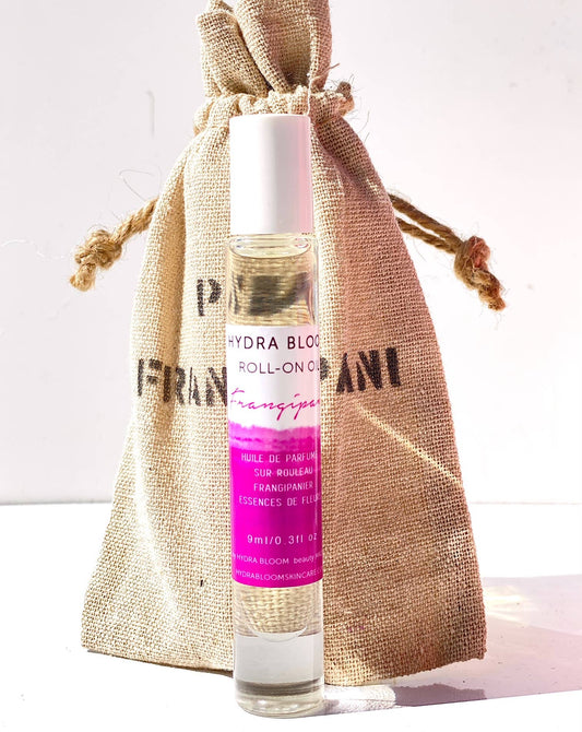 Lucy B's + HYDRA BLOOM-Pink Frangipani Beach Waves Roll On Oil