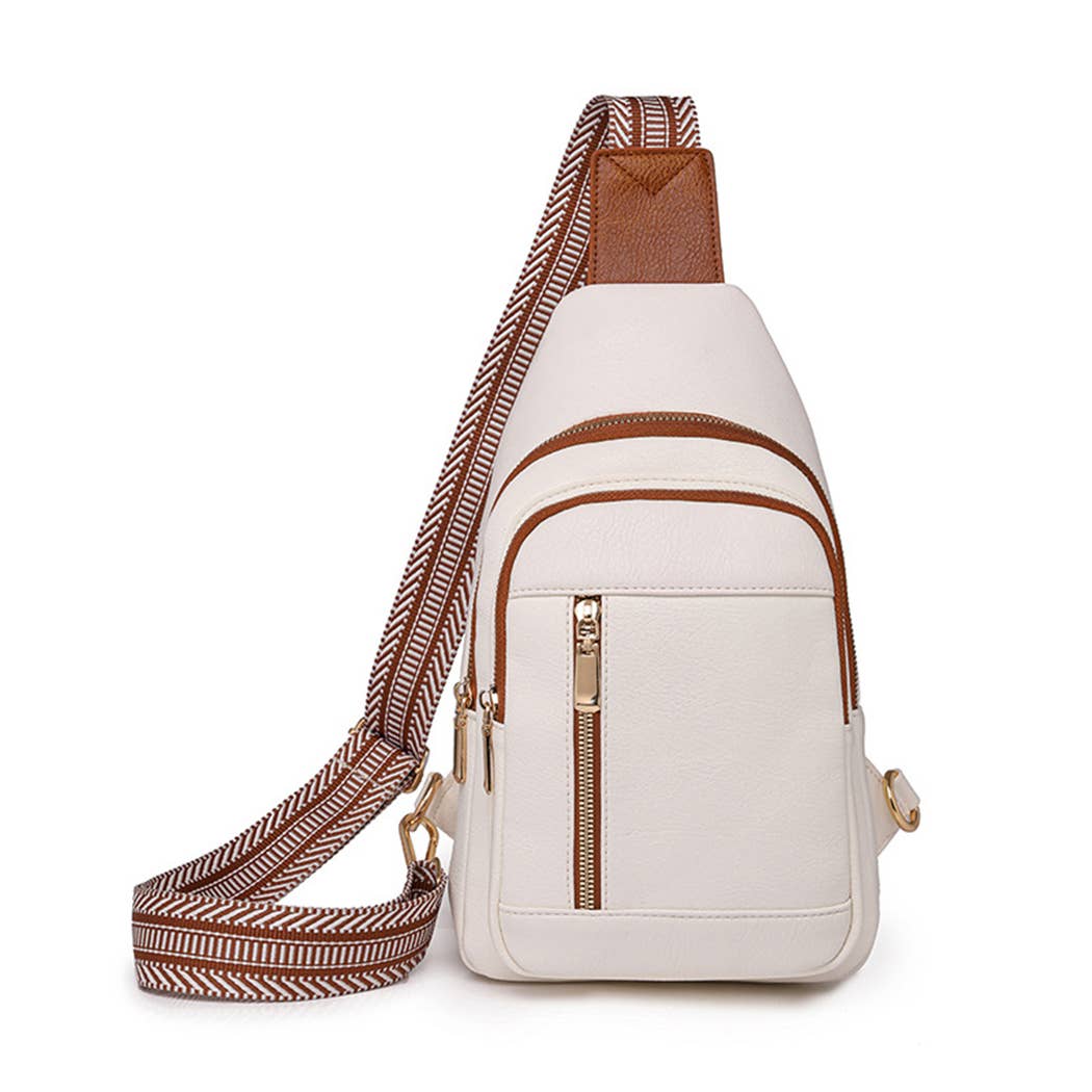 Fashionable Retro PU Crossbody Bag