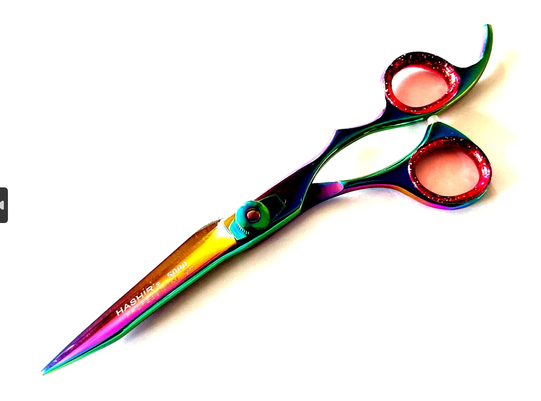 7" Pro Quality Haircut Scissors - With Eyebrow Tweezers