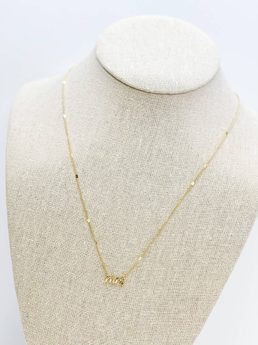 'Mrs' Pendant Necklaces
