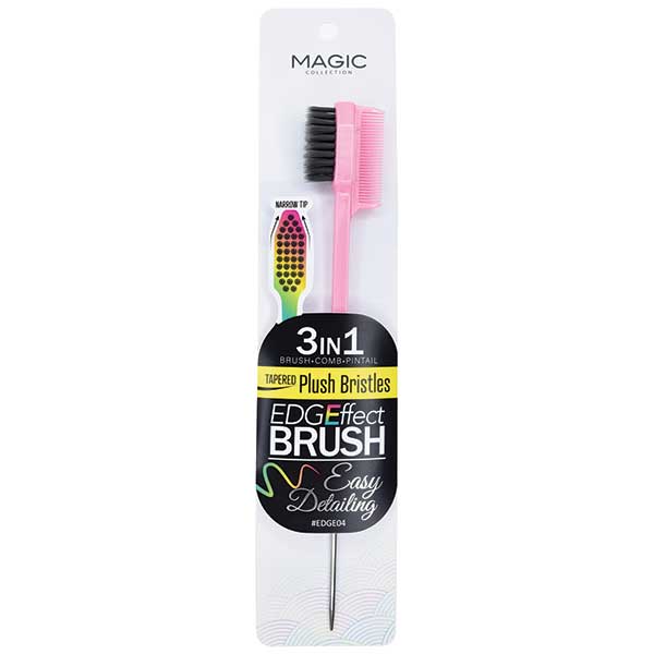 EDGEFFECT EDGE BRUSH FIRM/PLUSH 3IN1 PIN TAIL BRISTER 12PK