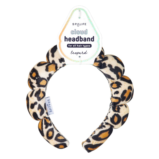 My Spa Life - Bubble Headband Leopard Print