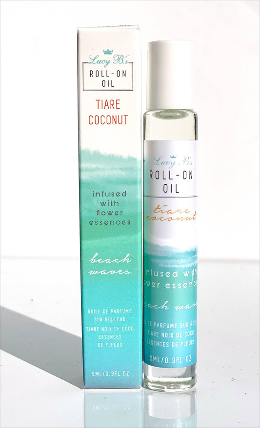 Lucy B's + HYDRA BLOOM-Tiare Coconut Beach Waves Roll On Oil