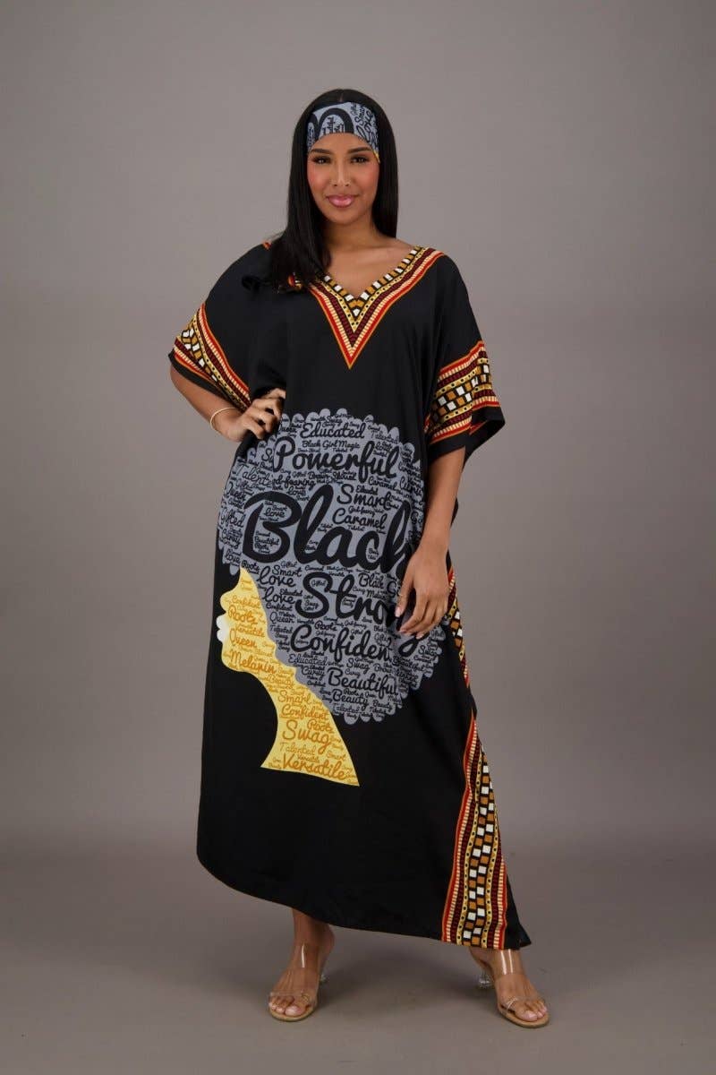 Advance Apparels - Dashiki Border Print Kaftan