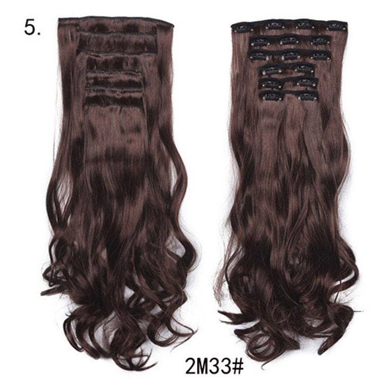 Long Curly Wavy Hair 16 Clip In Hair Extension