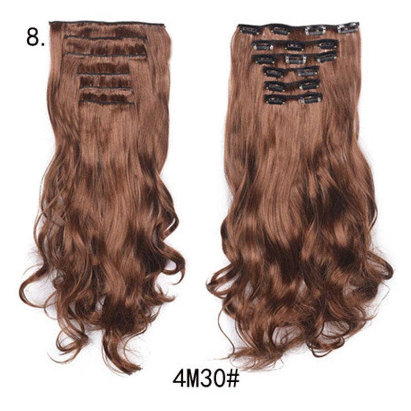 Long Curly Wavy Hair 16 Clip In Hair Extension