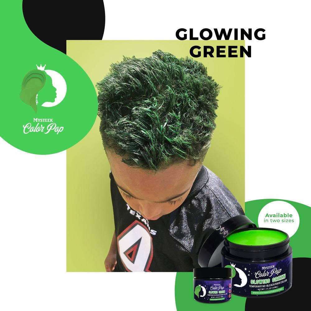 Mysteek Naturals Color Pop Glowing Green