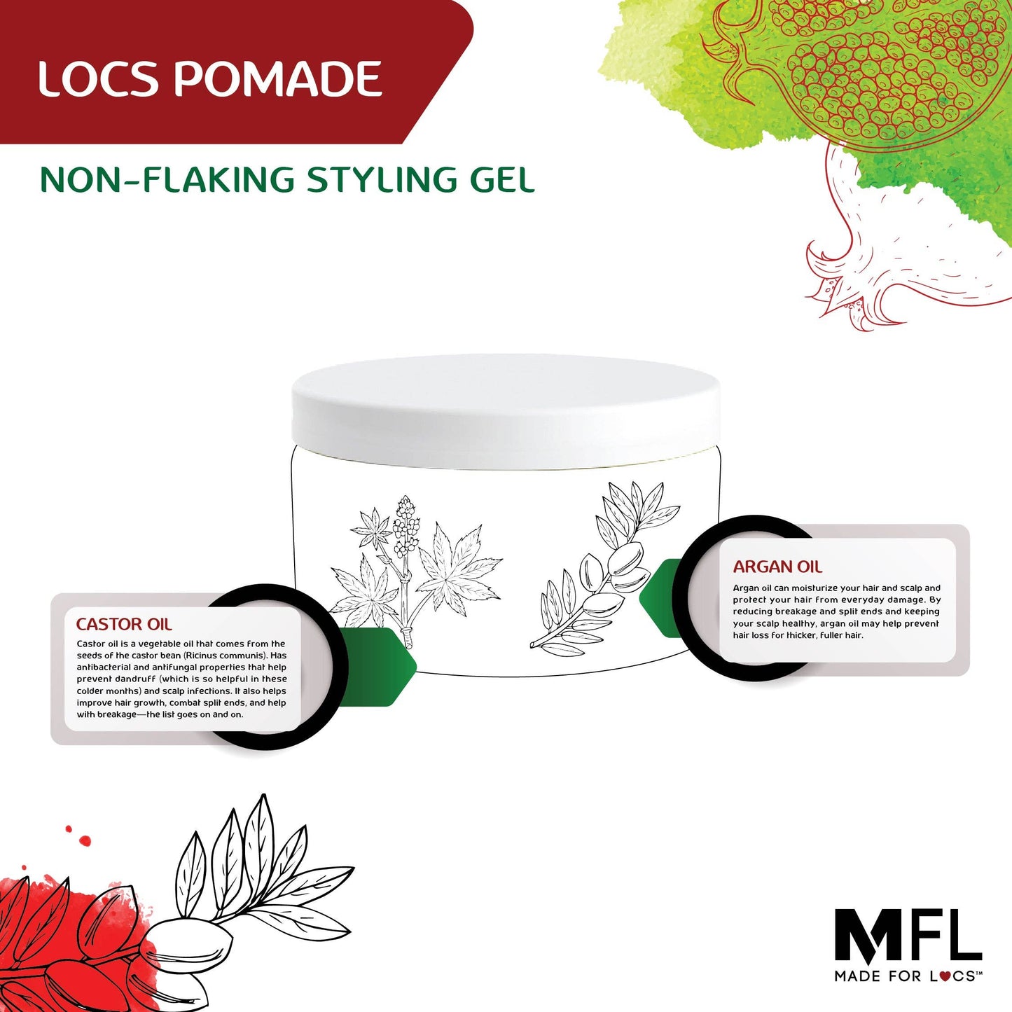 Made For Locs - Locs, Braids & Retwisting Firm Hold Gel | 4 oz