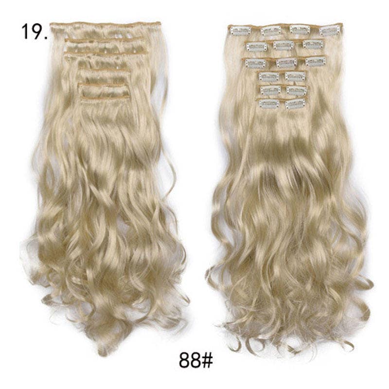 Long Curly Wavy Hair 16 Clip In Hair Extension