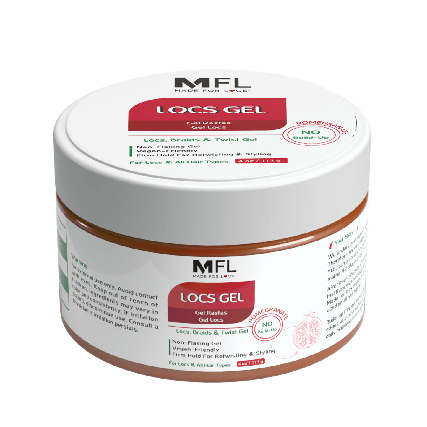 Made For Locs - Locs, Braids & Retwisting Firm Hold Gel | 4 oz