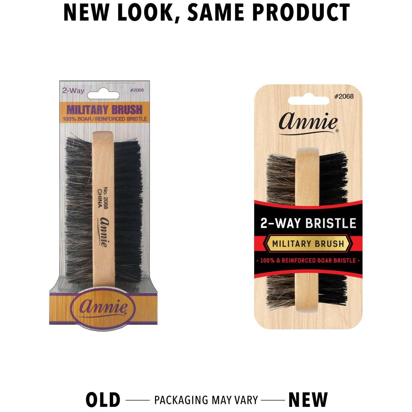 Two Way Military Brush Boar Bristle Soft and Hard