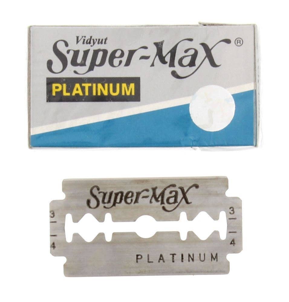 Super Max Platinum Double Edge Razors Barbar’s Choice (1 Pack-5 Blades)