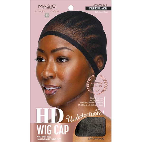 MAGIC COLLECTION UNDETECTABLE HD WIG CAP 2PC ASSORT 1DZ