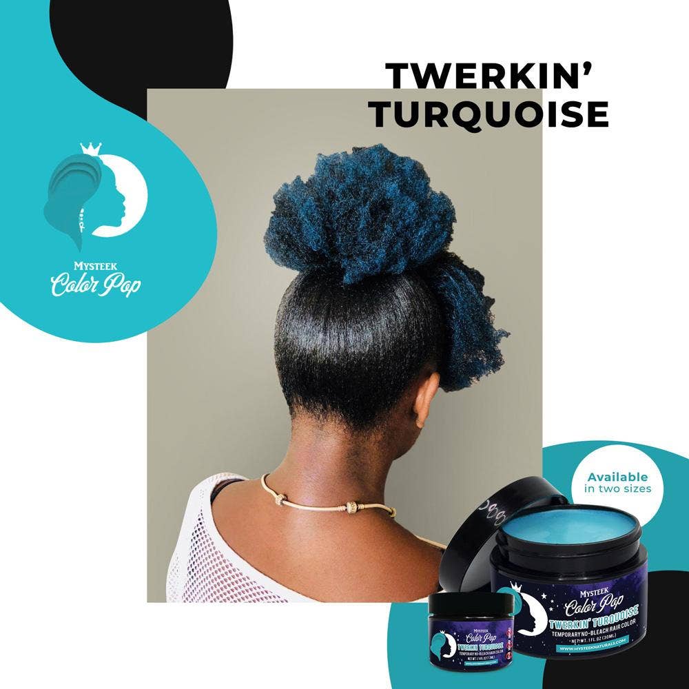 Mysteek Naturals Color Pop Twerkin Turquoise