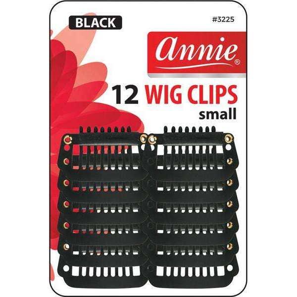 Wig Clips Small 12Ct Black