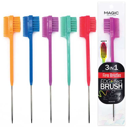 EDGEFFECT EDGE BRUSH FIRM/PLUSH 3IN1 PIN TAIL BRISTER 12PK